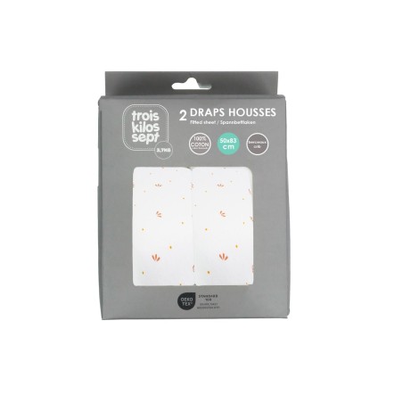 Lot de 2 draps housse pour cododo