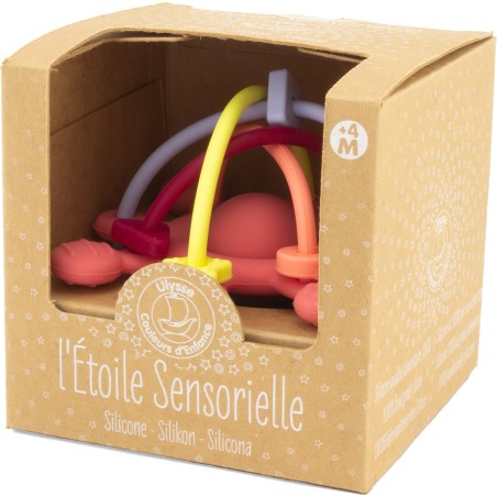 Anneau de dentition étoile sensorielle silicone