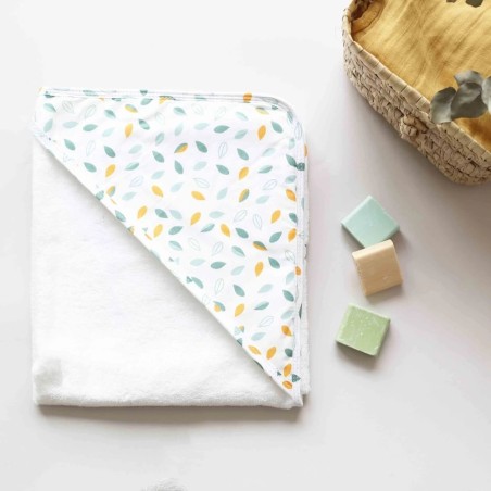 Sortie de bain feuilles