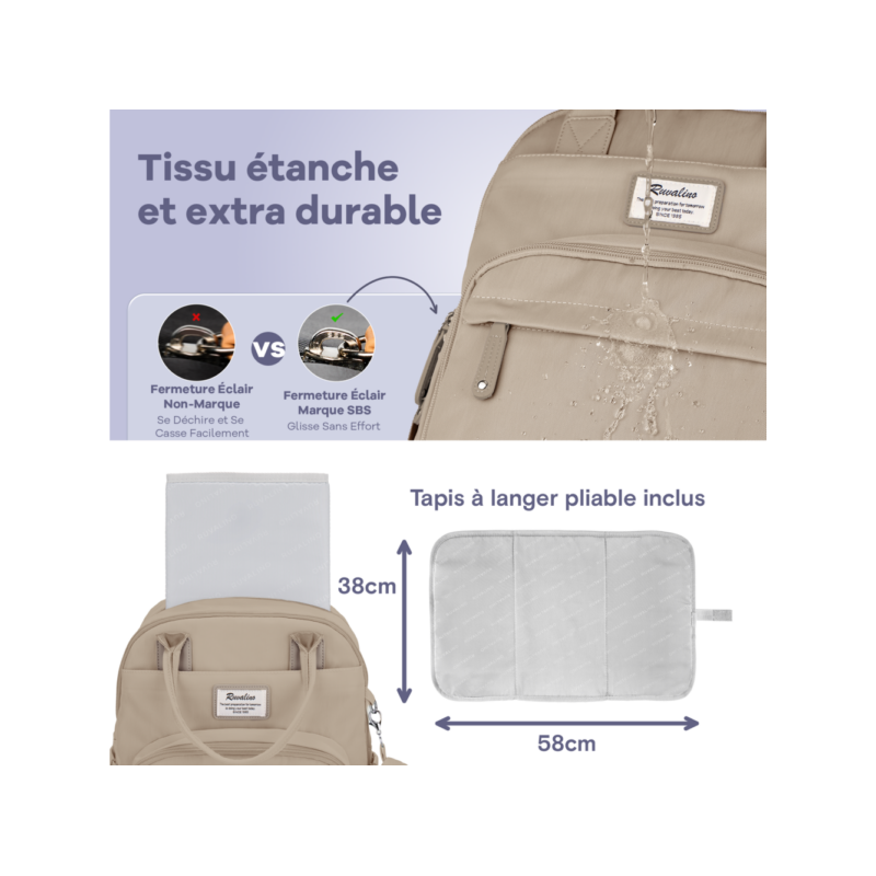 Sac à langer pliable très vendu, sac de lit multifonctionnel