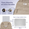 Sac à dos à langer avec pochette de change amovible