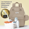 Sac à dos à langer avec pochette de change amovible