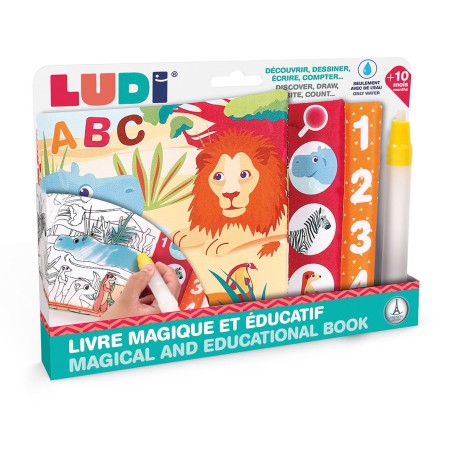 Livre avec crayon à eau