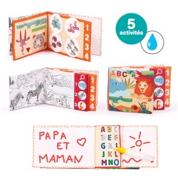 Livre avec crayon à eau