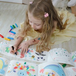 Kit rouleau de coloriage avec crayon