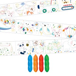 Kit rouleau de coloriage avec crayon