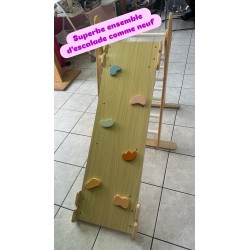 Echelle d'escalade en bois