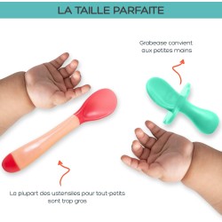 Lot de 2 couverts apprentissage GRABEASE