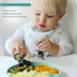 Lot de 2 couverts apprentissage GRABEASE