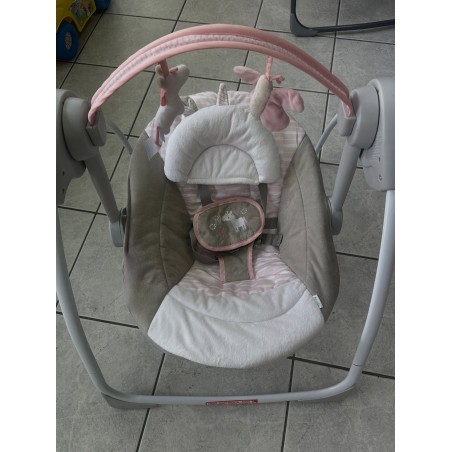 Transat balancelle rose avec arche