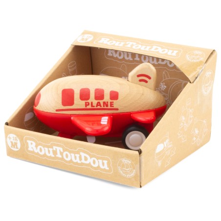Véhicule avion en bois et sonore