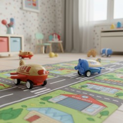 Véhicule avion en bois et sonore