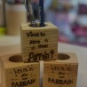 Pot à crayons en bois MARRAINE OU PARRAIN