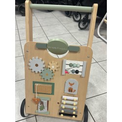 Pousseur bois vert amande