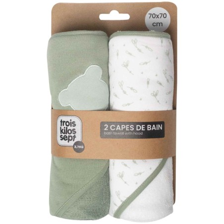 Lot de 2 capes de bain Trois kilos sept