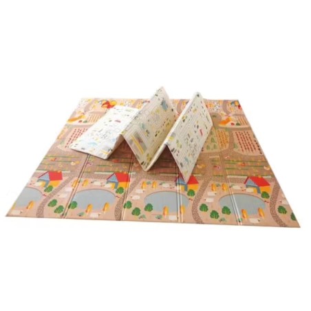 Tapis pliant réversible Ferme / City