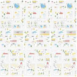 Tapis pliant réversible Ferme / City