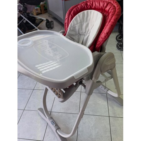 Chaise haute chicco rouge