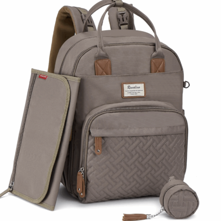 Sac à dos à langer avec pochette de change amovible