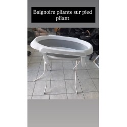 Baignoire pliante et son pied