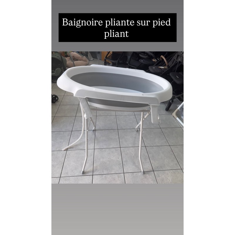Baignoire pliante et son pied