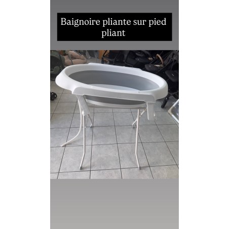 Baignoire pliante et son pied