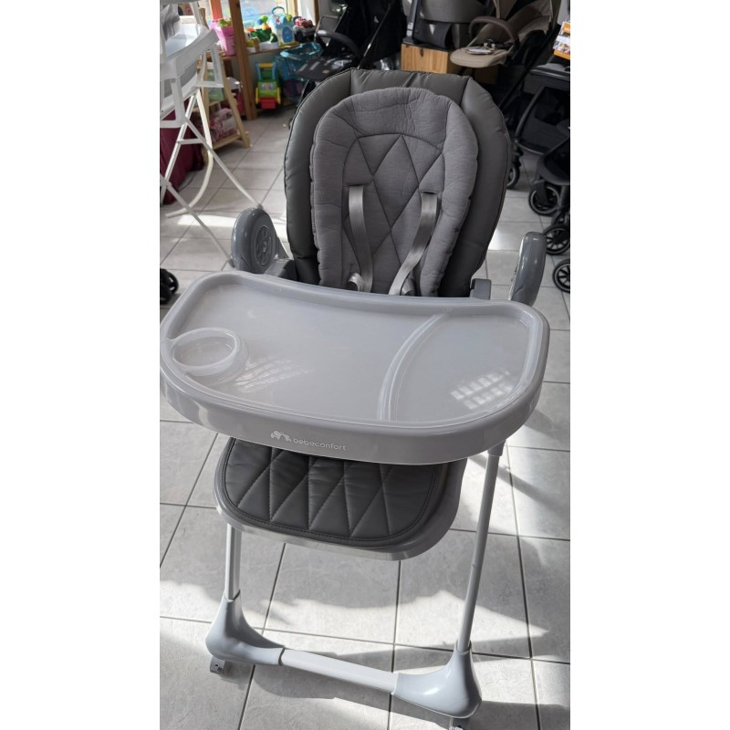 Chaise haute allongeable grise bb confort