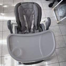 Chaise haute allongeable grise bb confort