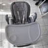 Chaise haute allongeable grise bb confort