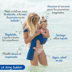 Echarpe portage sling SUKKIRI