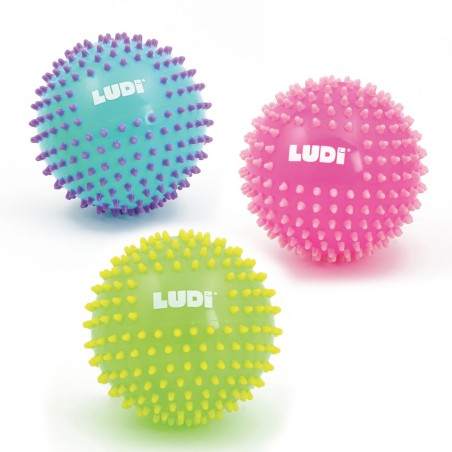 Balle sensorielle colorée avec picots
