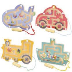 Labyrinthe magnétique jeu bois