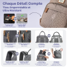 Sac à dos à langer avec pochette de change amovible