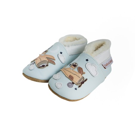 Chausson cuir FOURRE Lait et Miel