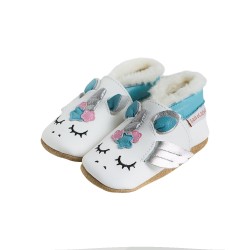 Chausson cuir FOURRE Lait et Miel