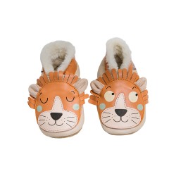 Chausson cuir FOURRE Lait et Miel