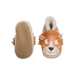 Chausson cuir FOURRE Lait et Miel