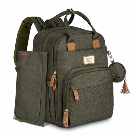 Sac à dos à langer avec pochette de change amovible