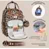 Sac à dos à langer avec pochette de change amovible