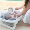 Baignoire pliante sur pied et ses accessoires