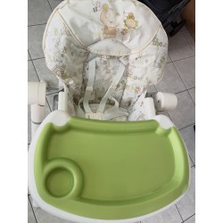 Chaise haute inclinable ourson