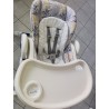 Chaise haute allongeable fleurie