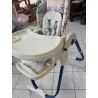 Chaise haute allongeable fleurie