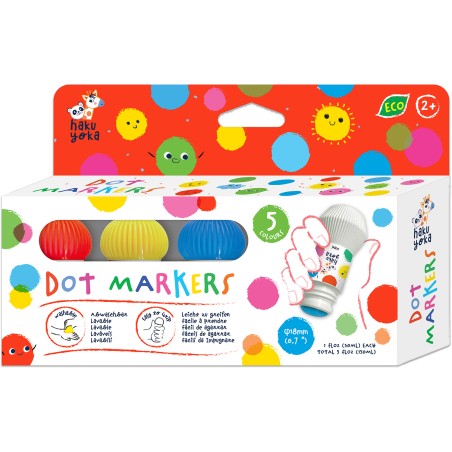 Lot de 5 markers dot crayons