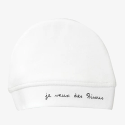 Bonnet de naissance Je veux des Bisous